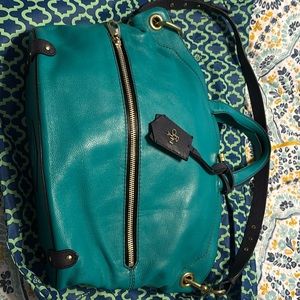 Large leather orYANY handbag.